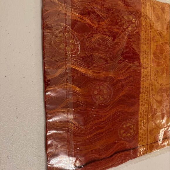 Womens red And Gold Scarf New - Picture 2 of 7